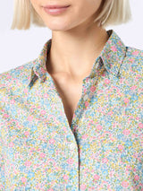 Woman cotton shirt Brigitte with Emma & Georgina print  | MADE WITH LIBERTY FABRIC