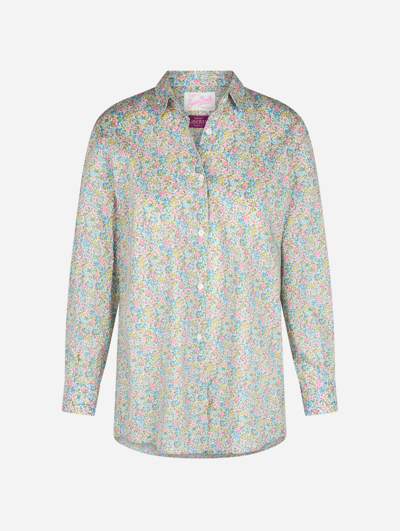 Woman cotton shirt Brigitte with Emma & Georgina print  | MADE WITH LIBERTY FABRIC