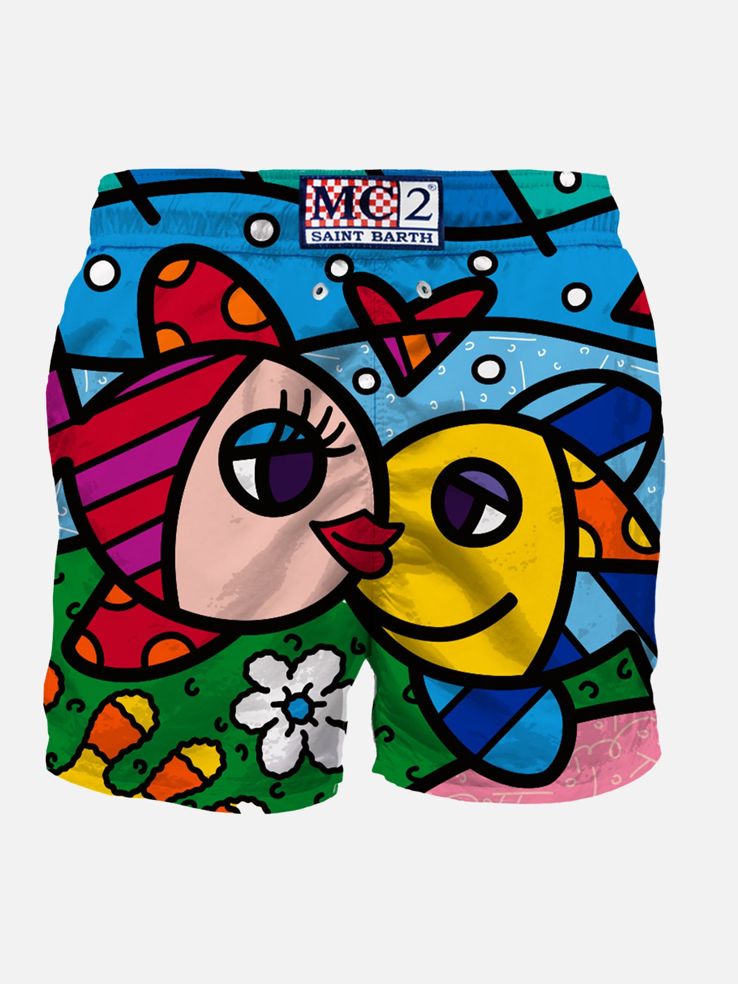 Costume da bagno uomo con stampa pesci | ©BRITTO EDIZIONE SPECIALE