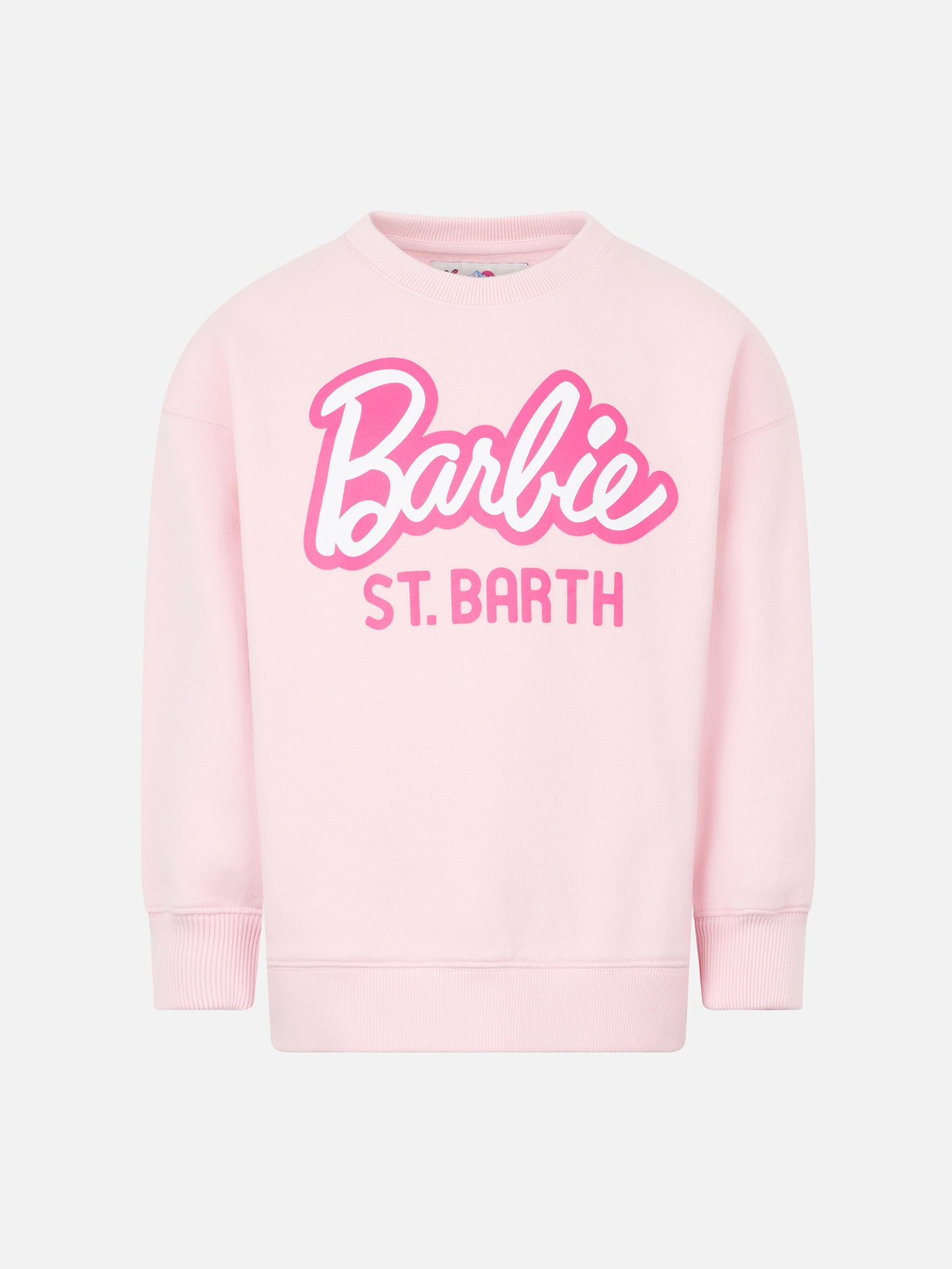Girl fleece sweatshirt with Barbie St. Barth print | BARBIE SPECIAL EDITION