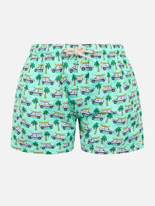 boy-swim-short-panda-car