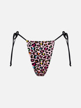 Slip mare donna perizoma con stampa leopardata