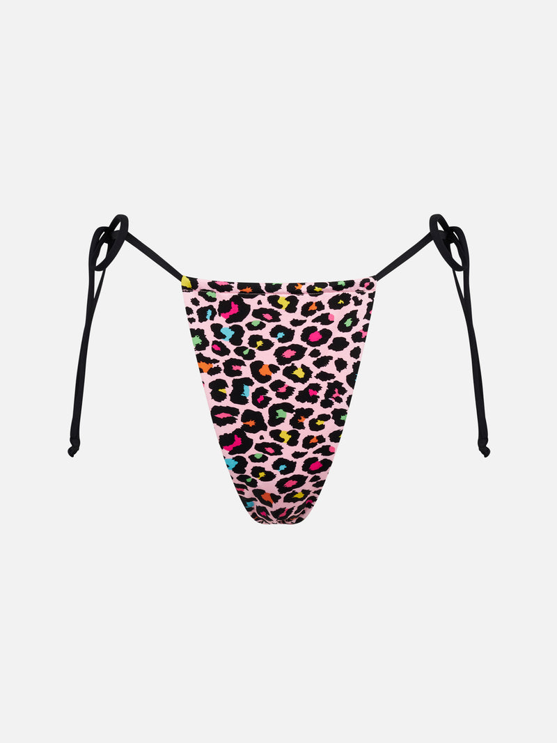 Slip mare donna perizoma con stampa leopardata