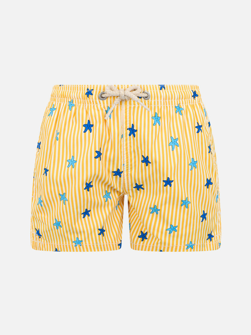 Boy Comfort Light Jr Badeshorts mit Seestern-Print