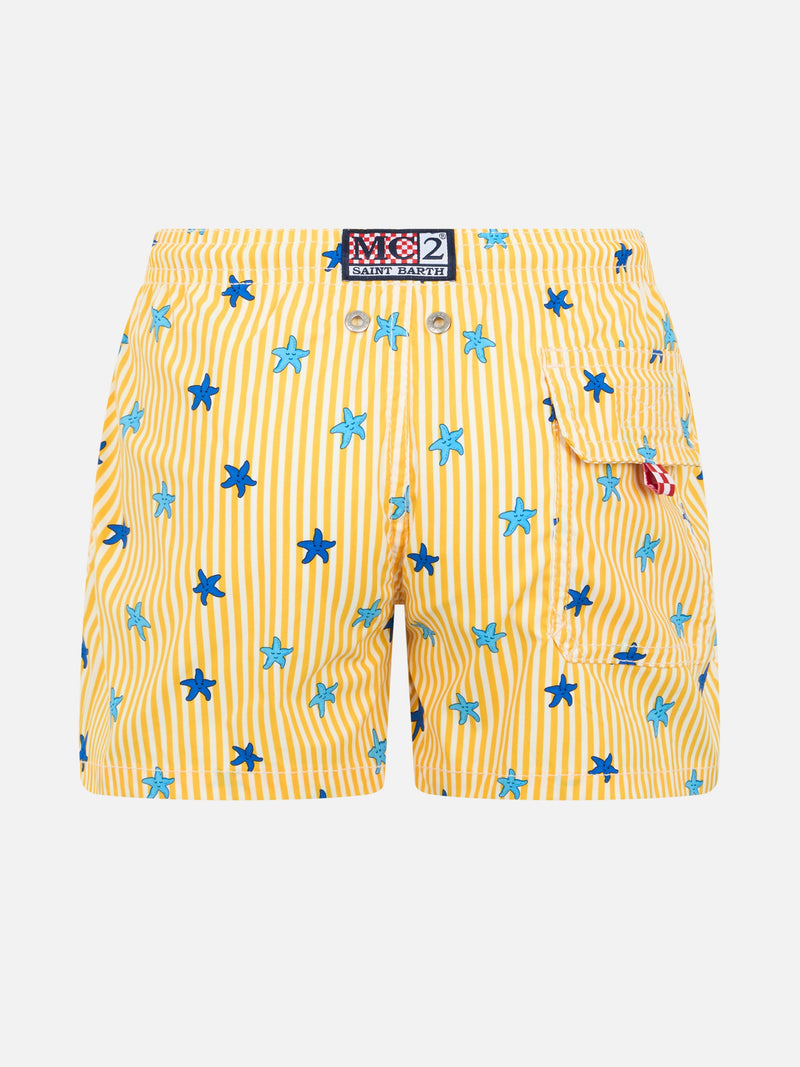 Boy Comfort Light Jr Badeshorts mit Seestern-Print