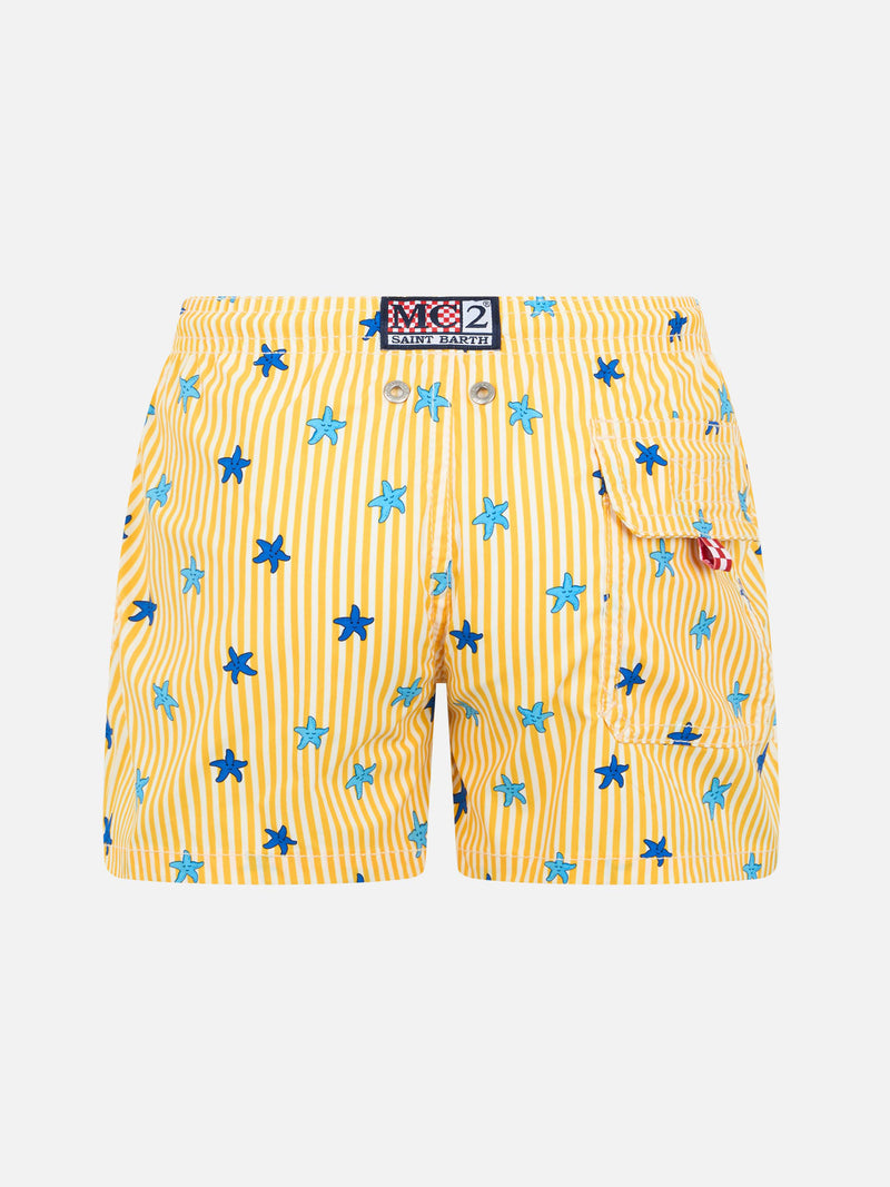 Boy Comfort Light Jr Badeshorts mit Seestern-Print