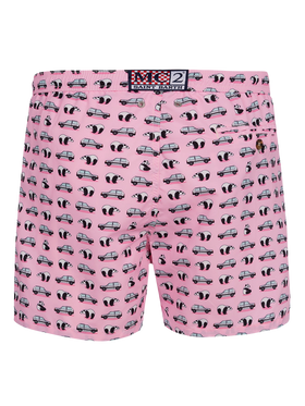 Herren-Badeshorts aus leichtem Stoff Lighting Micro Fantasy mit Panda und Panda-Aufdruck | PANDA-SONDERAUSGABE