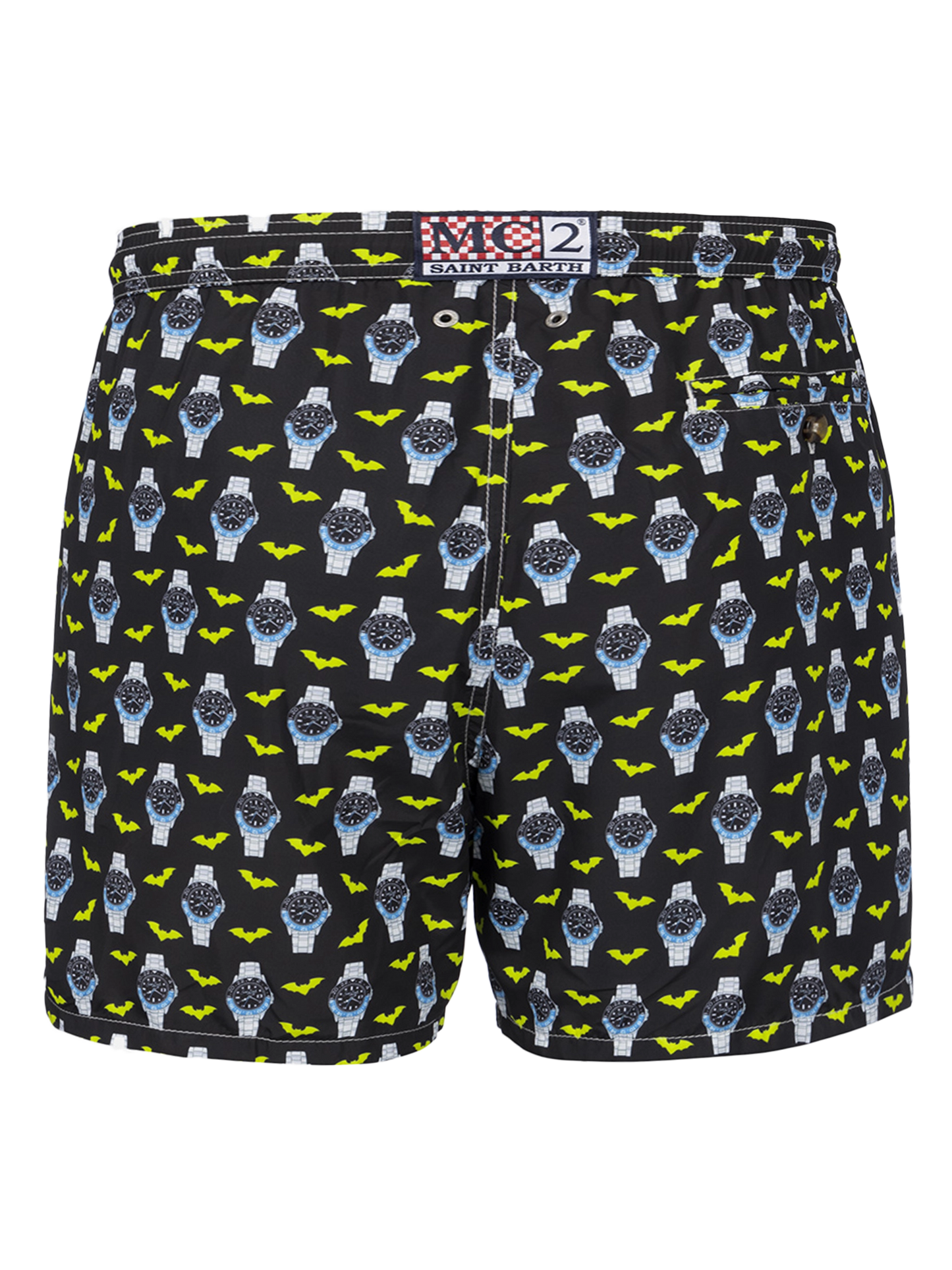 Herren-Badeshorts aus leichtem Stoff Lighting Micro Fantasy mit Uhrenaufdruck