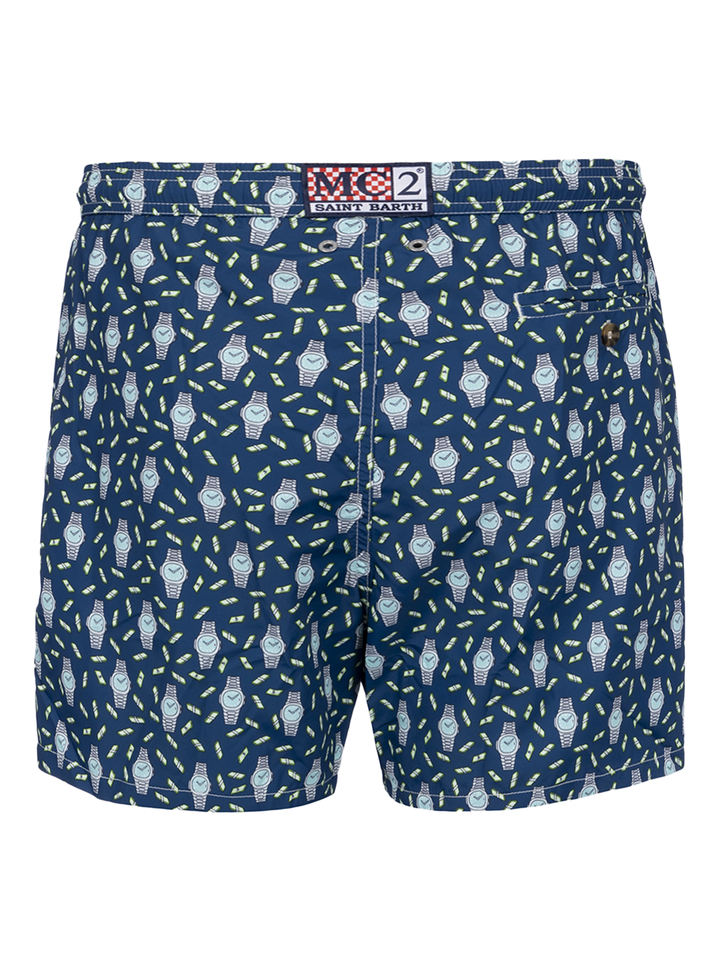 Herren-Badeshorts aus leichtem Stoff Lighting Micro Fantasy mit Uhrenaufdruck