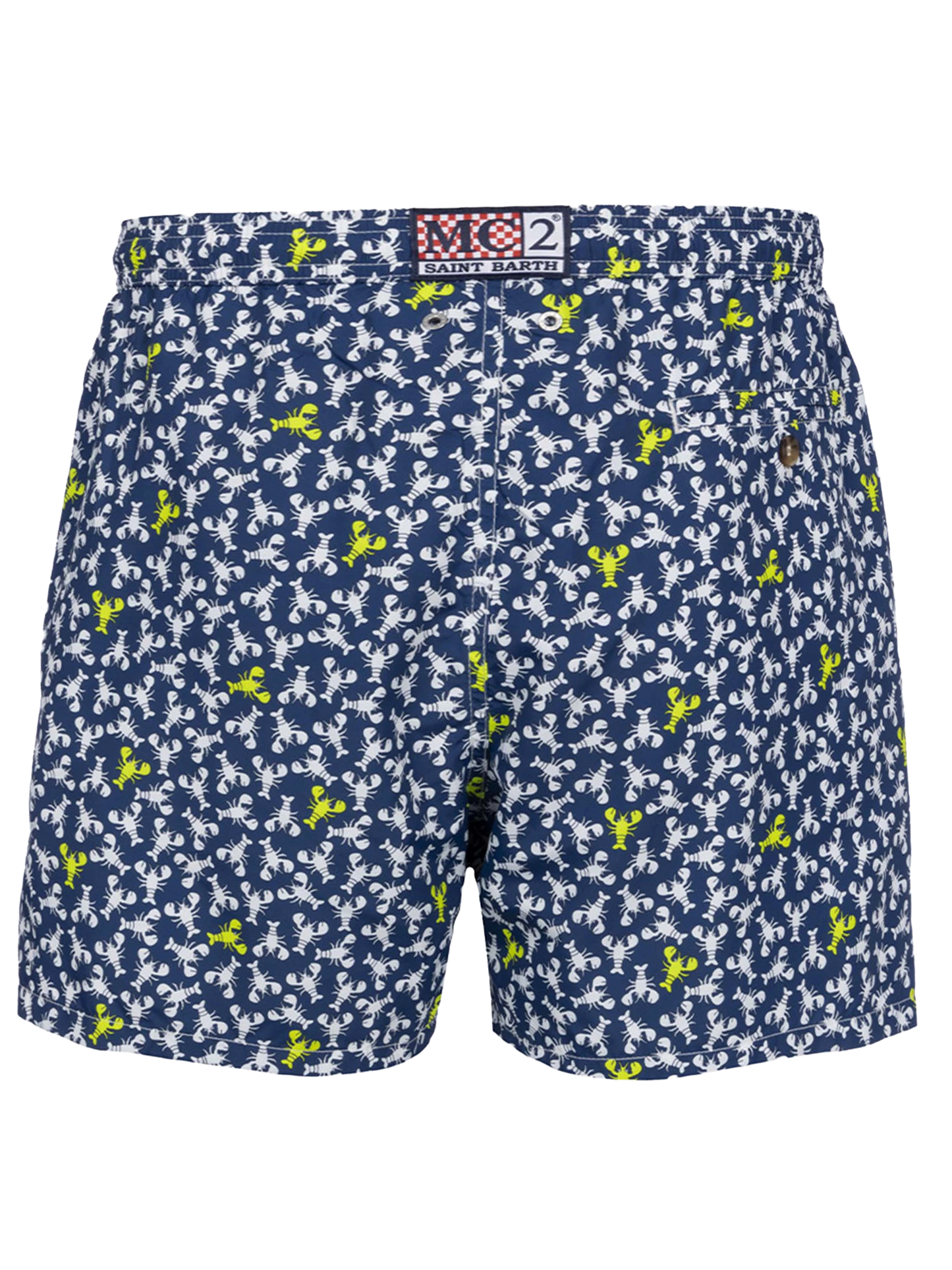 Man lightweight fabric swim-shorts Lighting Micro Fantasy with loabster print