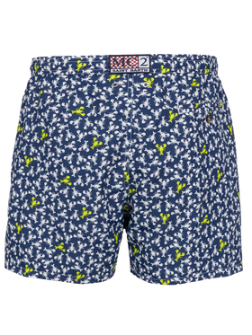 Man lightweight fabric swim-shorts Lighting Micro Fantasy with loabster print