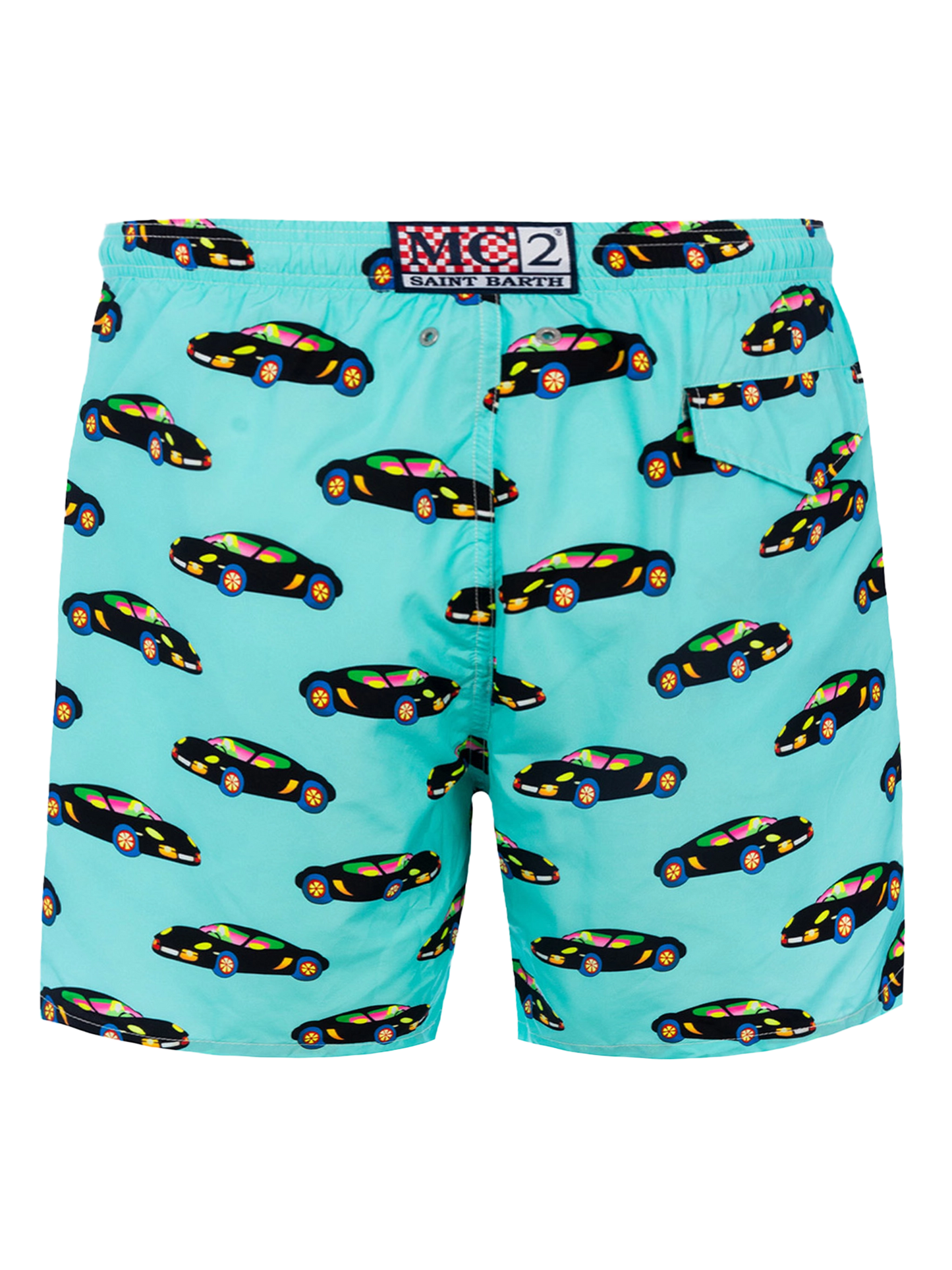 Costume da bagno da uomo in tessuto leggero Illuminazione con stampa automobile Lodola |MARCO LODOLA SPECIAL EDITION
