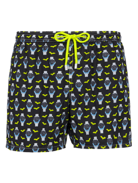 Herren-Badeshorts aus leichtem Stoff Lighting Micro Fantasy mit Uhrenaufdruck