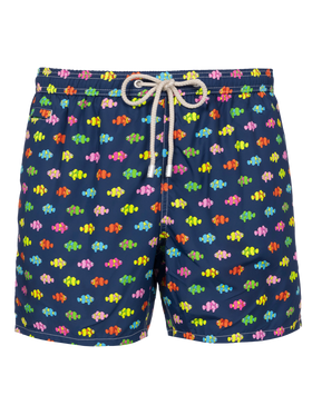 Costume da bagno da uomo in tessuto leggero Lighting Micro Fantasy con stampa pesci pagliaccio