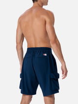 Herren marineblaue Bermudashorts Deck