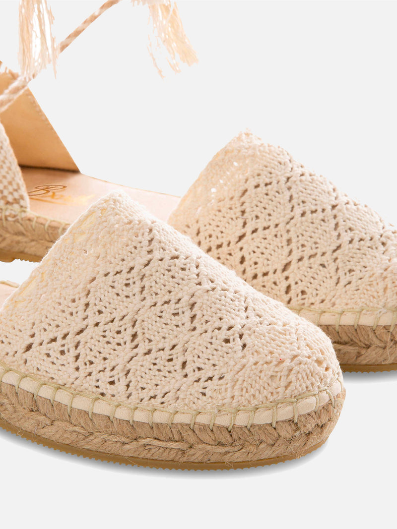 Gehäkelte Espadrillas für Damen