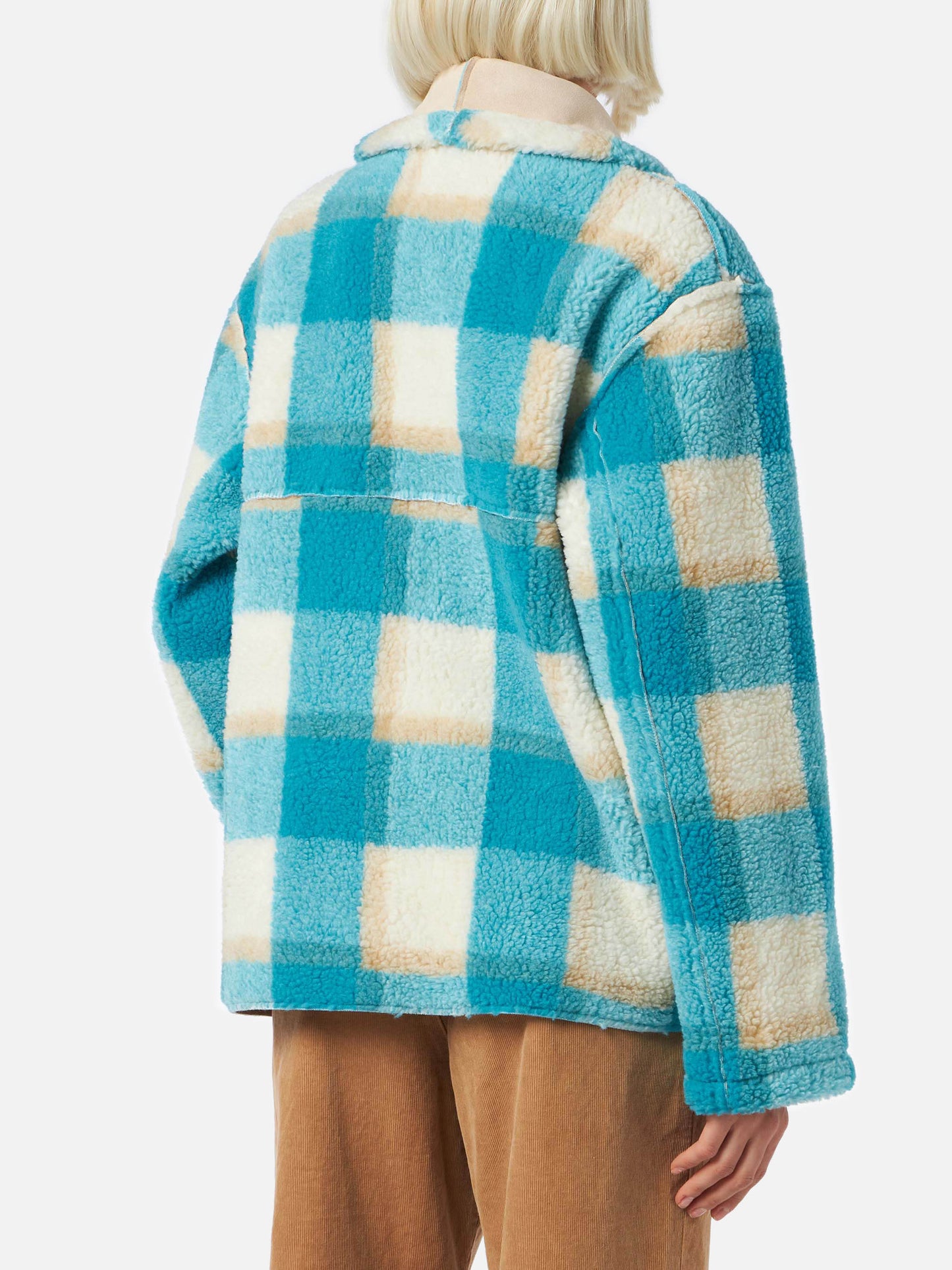 Woman reversible shearling jacket