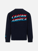 Maglia da bambino girocollo con stampa Capitan America |MARVEL SPECIAL EDITION