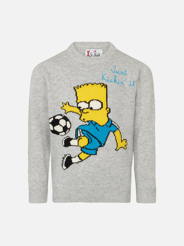 Maglia da bambino girocollo con stampa Bart Simpson |THE SIMPSON SPECIAL EDITION