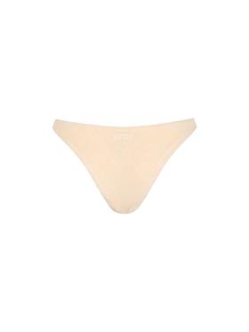 Woman beige classic crinkle swim briefs Elise