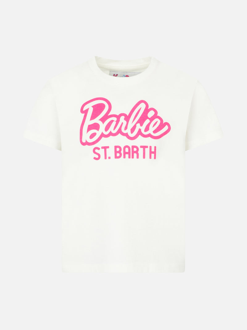 T-shirt da bambina in cotone pesante con stampa Barbie St. Barth | EDIZIONE SPECIALE BARBIE