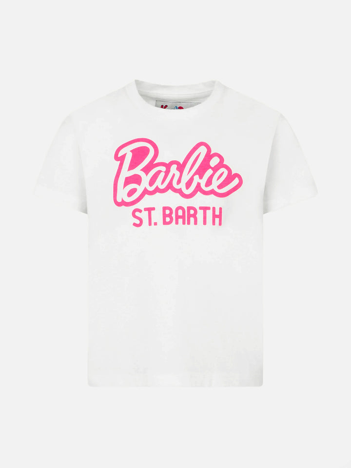 T-shirt da bambina in cotone pesante con stampa Barbie St. Barth | EDIZIONE SPECIALE BARBIE