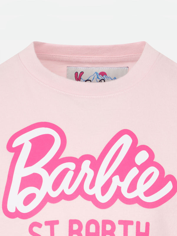 Mädchen-T-Shirt aus schwerer Baumwolle mit Barbie St. Barth-Aufdruck | BARBIE-SONDEREDITION