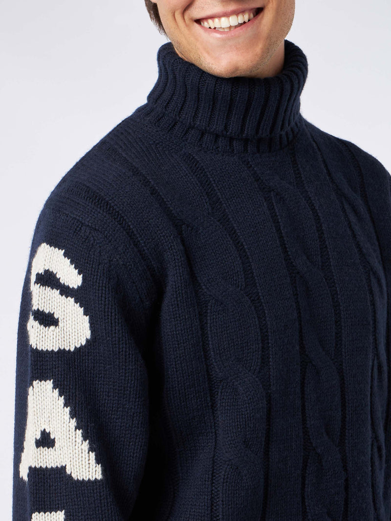 Turtleneck braided sweater Saint Barth