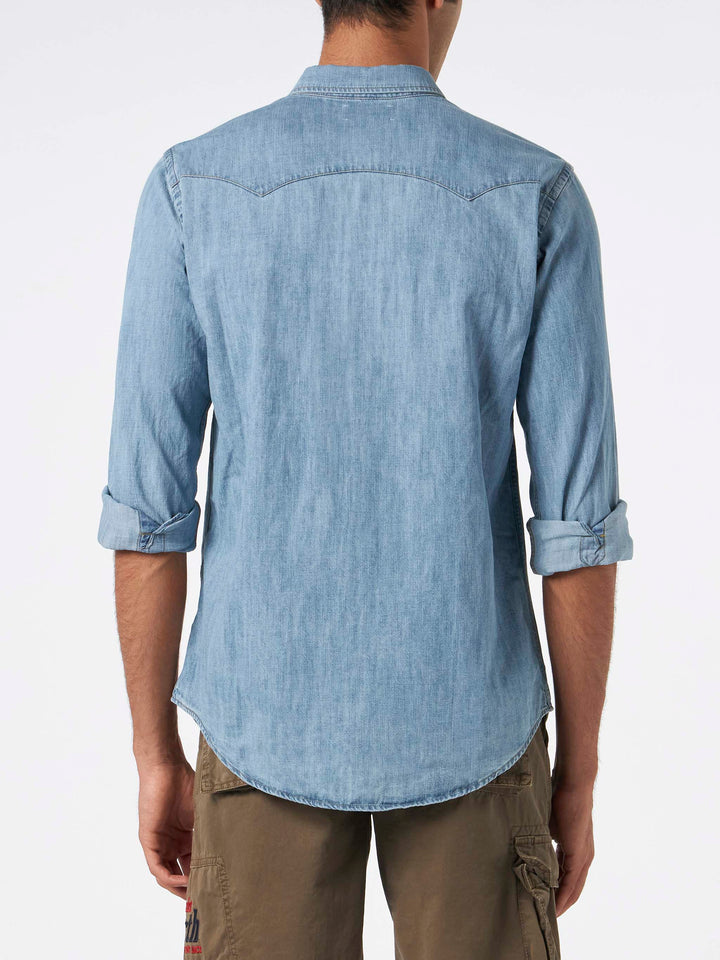 Man denim cotton shirt - MC2 Saint Barth