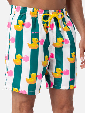Costume da bagno da uomo Gustavia lunghezza media con stampa paperelle Big Babol | EDIZIONE SPECIALE BIG BABOL