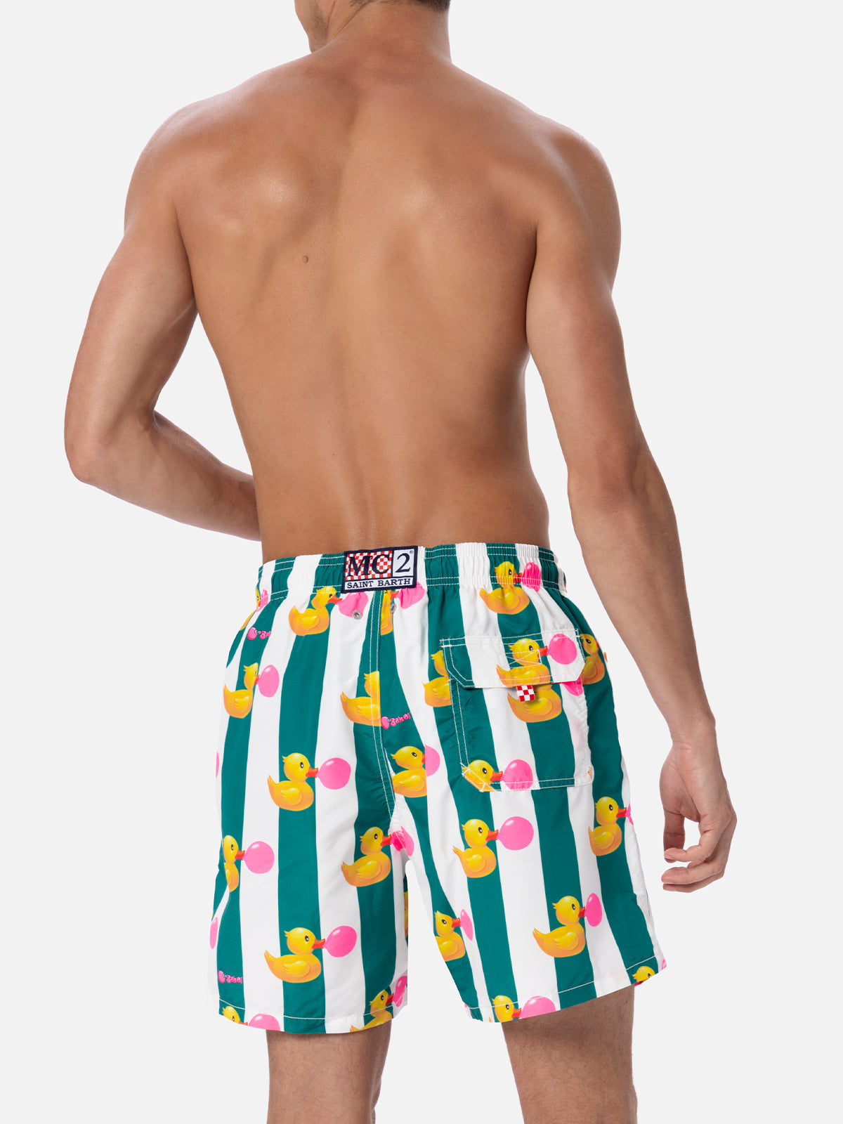 Costume da bagno da uomo Gustavia lunghezza media con stampa paperelle Big Babol | EDIZIONE SPECIALE BIG BABOL