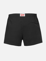 Schwarze, taillierte Badeshorts für Herren von Harrys