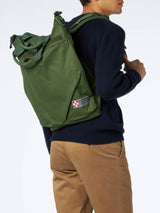 Military green canvas backpack Helmut