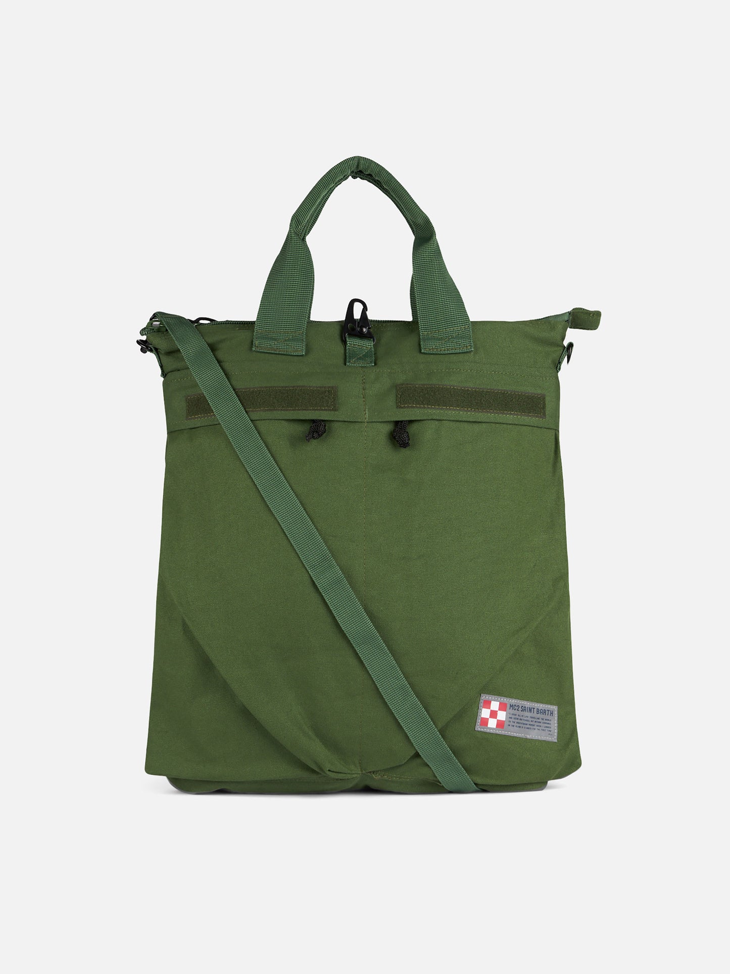 Zaino in tela verde militare