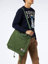 Military green canvas backpack Helmut