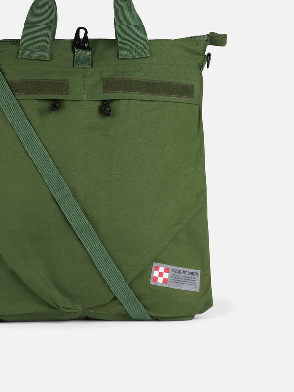 Military green canvas backpack Helmut