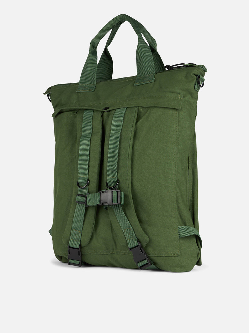 Military green canvas backpack Helmut