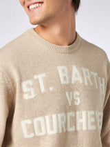 Maglione da uomo con stampa St. Barth VS Courchevel