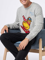 Man crewneck sweater with Crypto Ducky jacquard print | CRYPTO PUPPETS SPECIAL EDITION