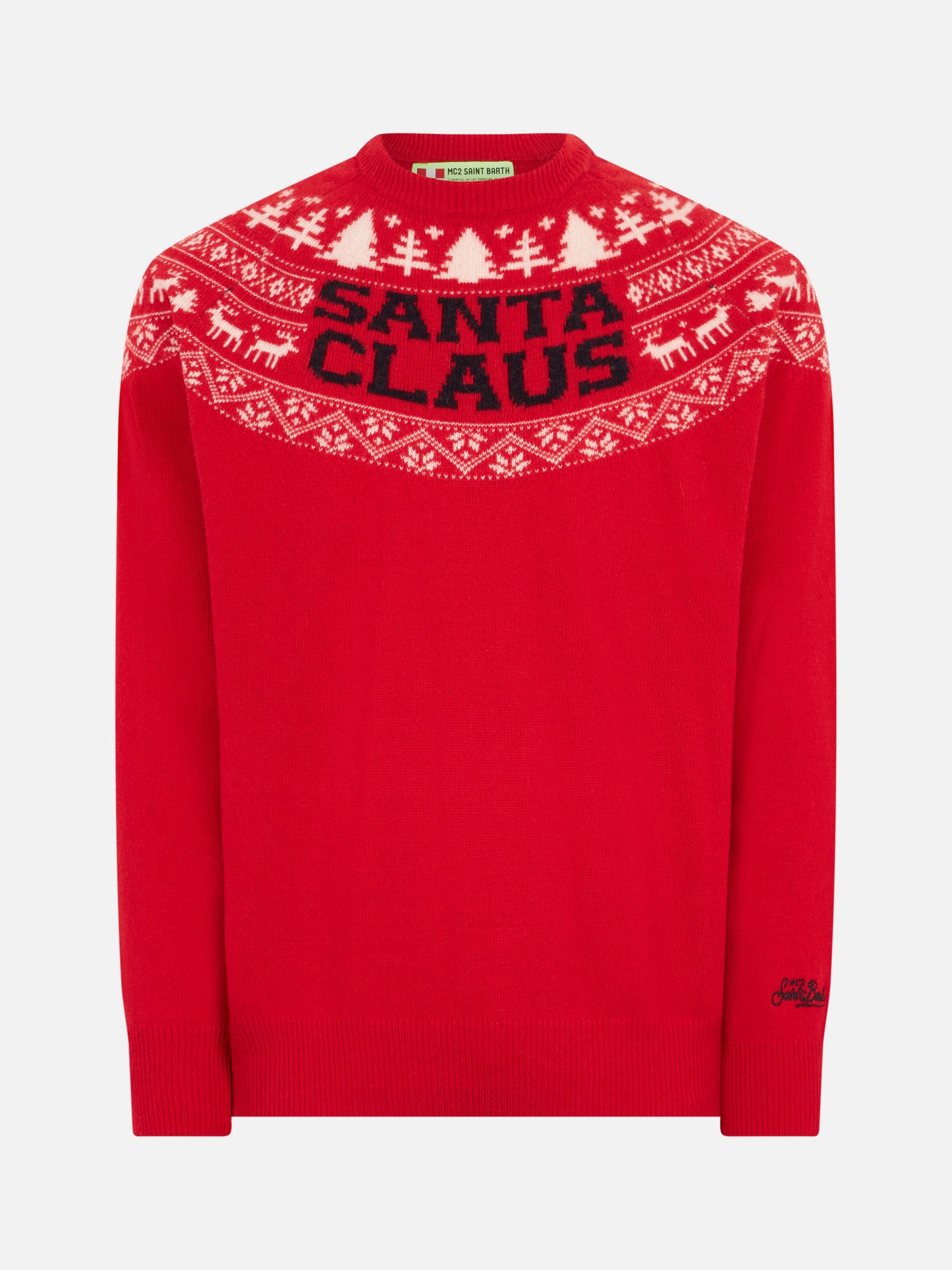 Norwegian style man red sweater