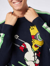 Herrenpullover mit Rundhalsausschnitt und Bart-Simpson-Jacquard-Print | DIE SIMPSONS-SONDERAUSGABE