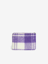 Parisienne Decke Umhängetasche Clutch mit lila Tartan-Print