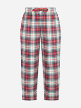 Pantaloni del pigiama da bambino con stampa tartan