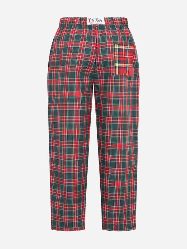 Pyjamahose für Kinder mit Tartan-Print