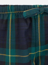 Pantaloni del pigiama da bambino con stampa tartan