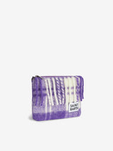 Pouch a tracolla coperta Parisienne con stampa tartan viola