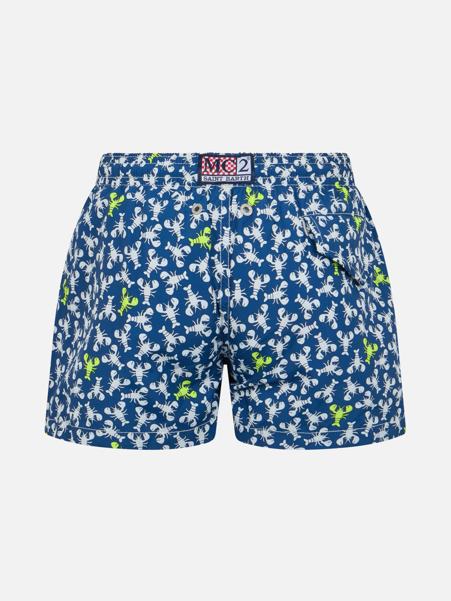Costume da bagno da bambino in tessuto leggero Jean Lighting con stampa aragoste