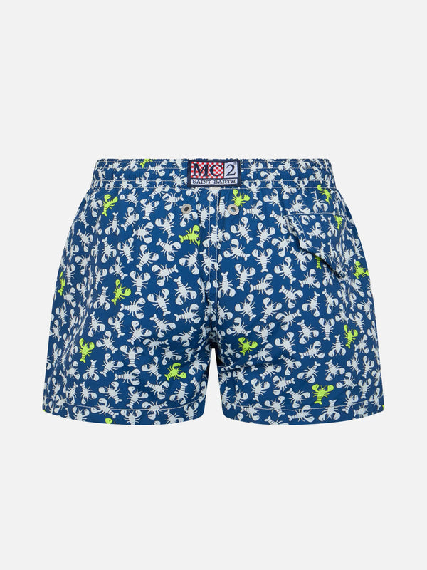 Badeshorts für Jungen aus leichtem Stoff von Jean Lighting mit Hummer-Print