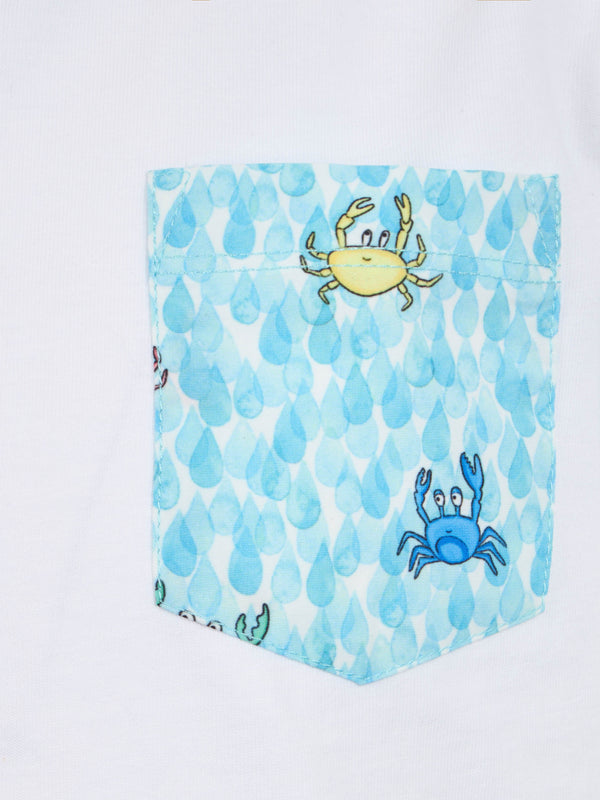 Boy cotton t-shirt Kea with printed pocket