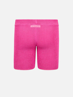 Rosa Crinkle-Shorts für Mädchen Kira W Jr